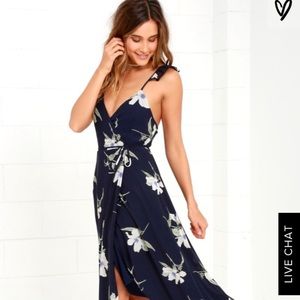 Floral Hugh-Low Lulus Dress
